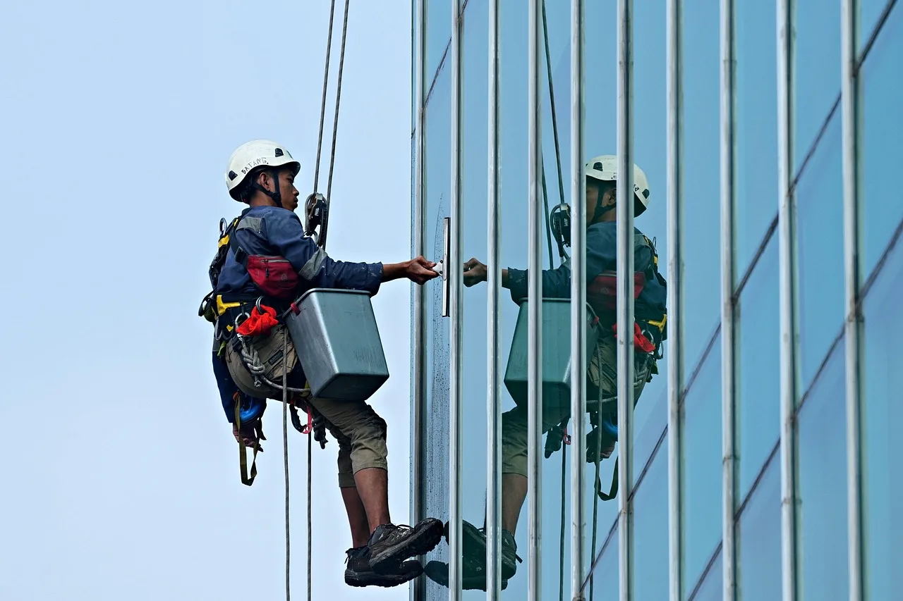 glass cleaner, worker, man, construction, building, worker, worker, worker, worker, worker